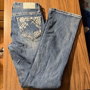 Grace Easy Fit Women’s Mid Rise Bootcut Blue Denim Jeans